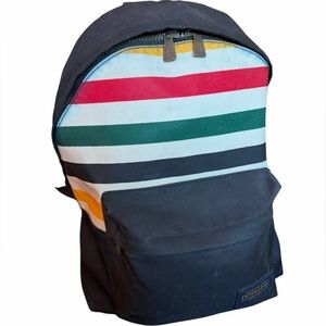 Pendleton Glacier Stripe Canopy Canvas Backpack - Unisex Bag, Zipper Closure